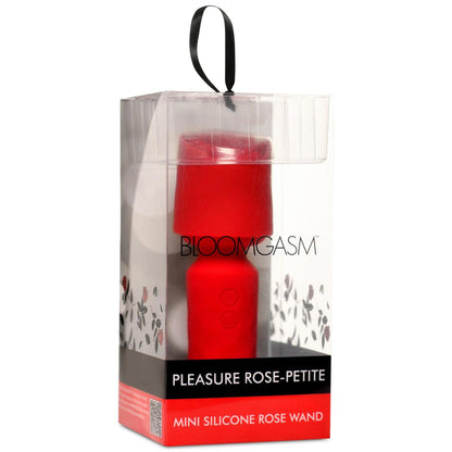 Pleasure Rose-Petite Mini Silicone Rose Wand - Red - Love It Wet