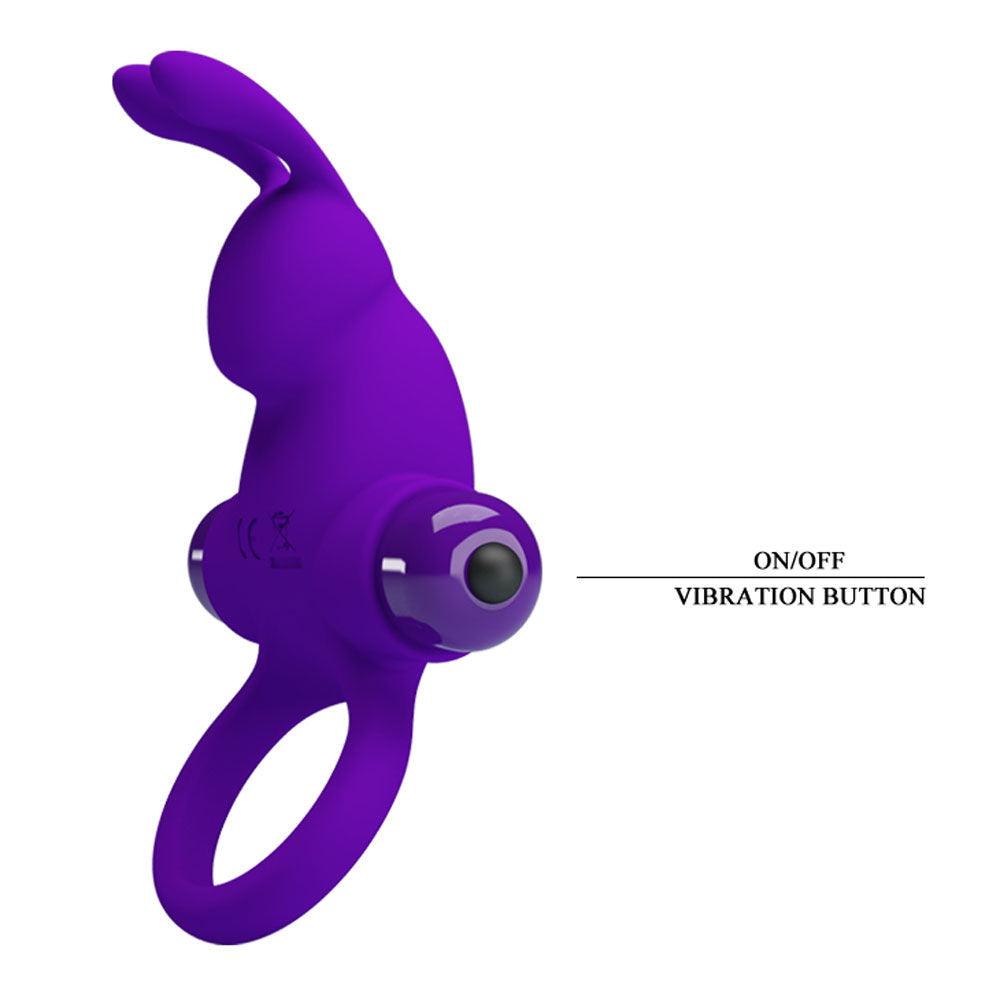 Pretty Love Vibrant Penis Ring I - Purple - Love It Wet
