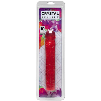 Crystal Jellies Classic Dong 10 Inch - Pink - Love It Wet