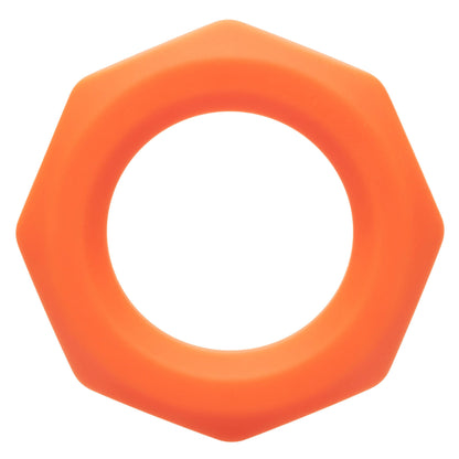 Alpha Liquid Silicone Sexagon Ring - Orange - Love It Wet