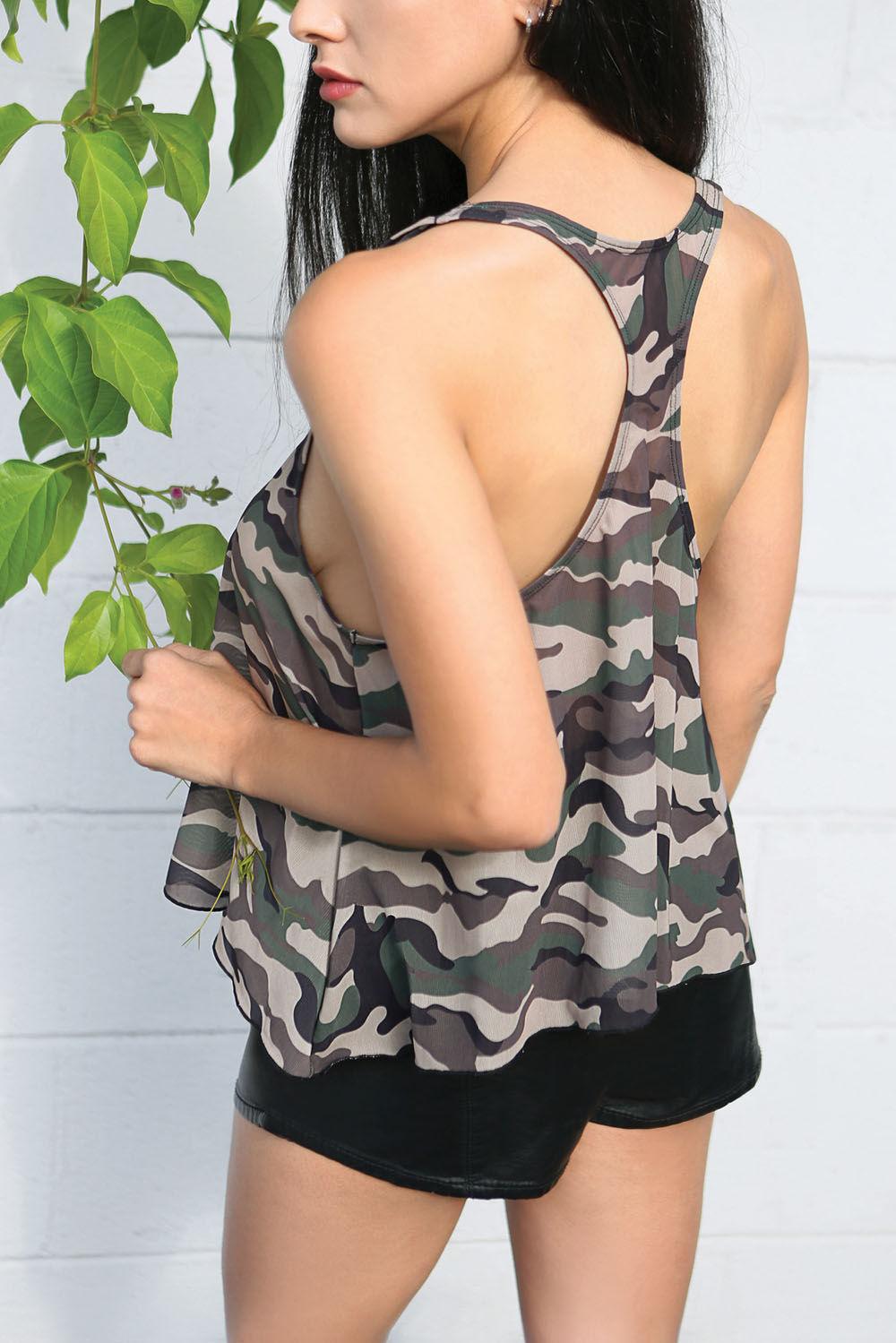 Savage Af Swing Top - Forest Camo - S/m - Love It Wet