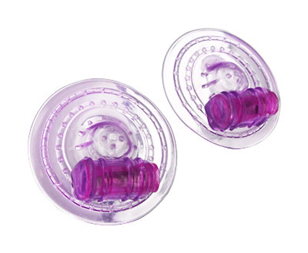 Razzles Vibrating Nipple Pads - Purple - Love It Wet