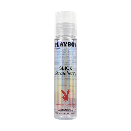 Playboy Pleasure Slick Strawberry Flavored Lubricant 1 Oz - Love It Wet