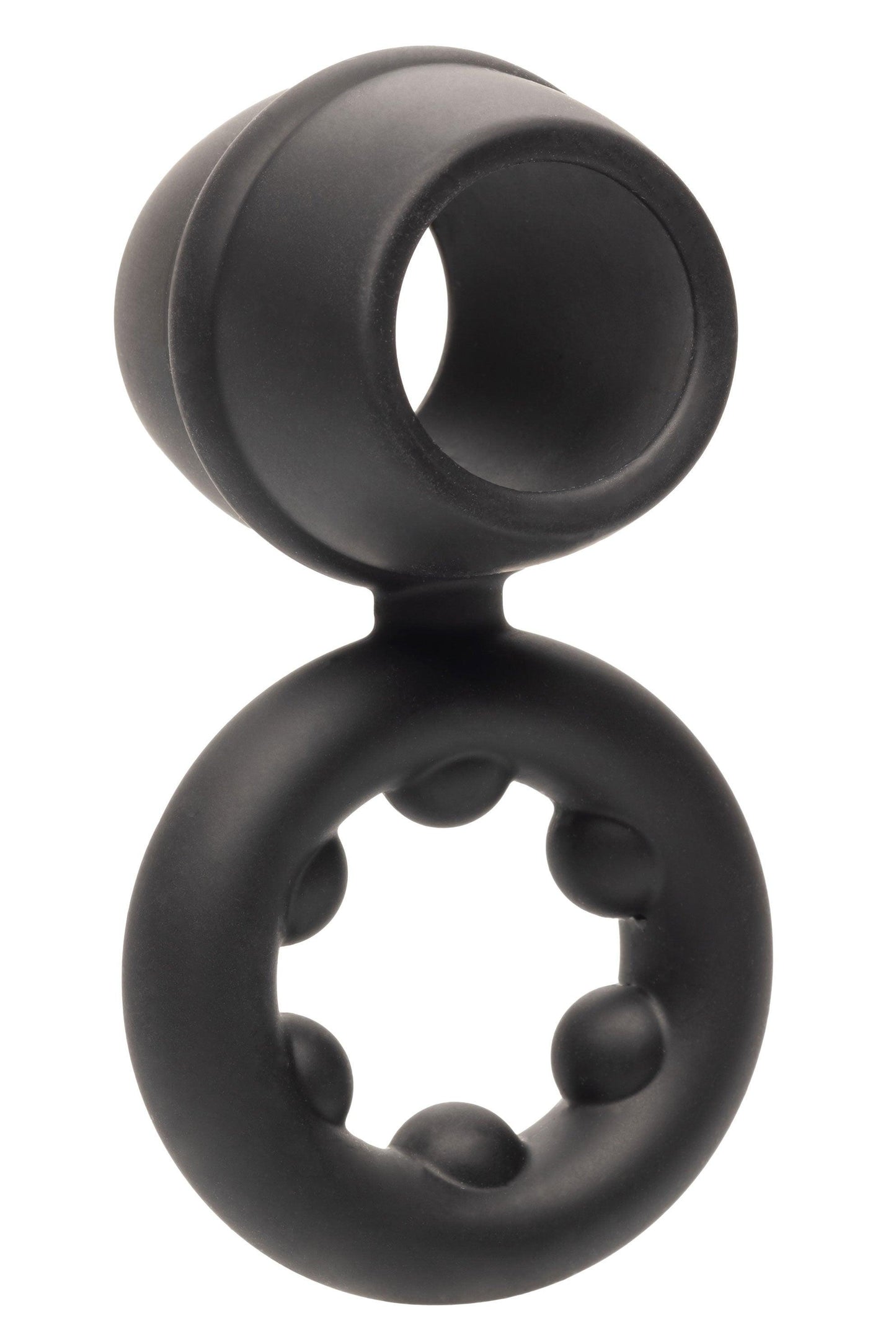 Alpha Liquid Silicone Dual Support Magnum Ring - Black - Love It Wet