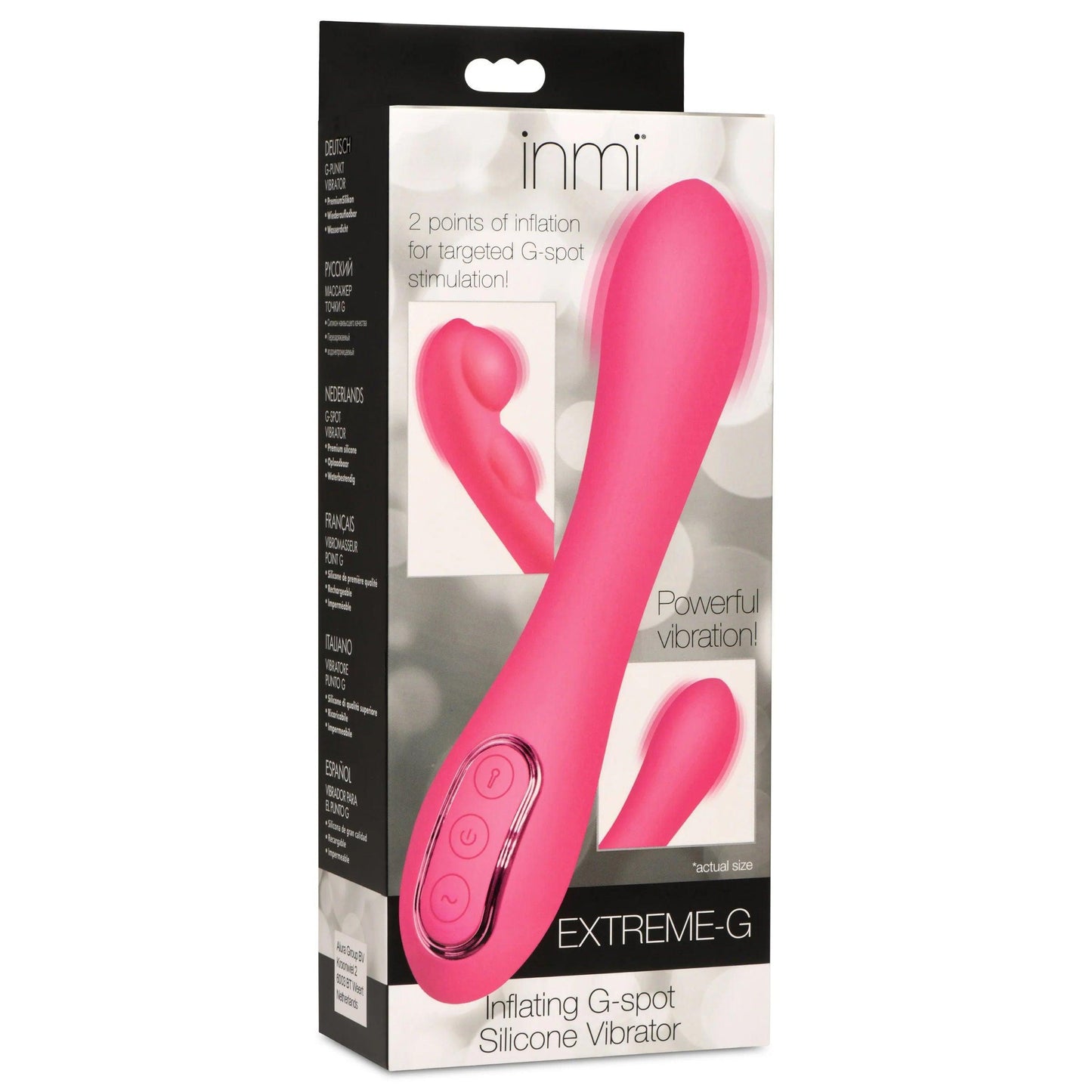 Extreme-G Inflating G-Spot Silicone Vibrator - Pink - Love It Wet