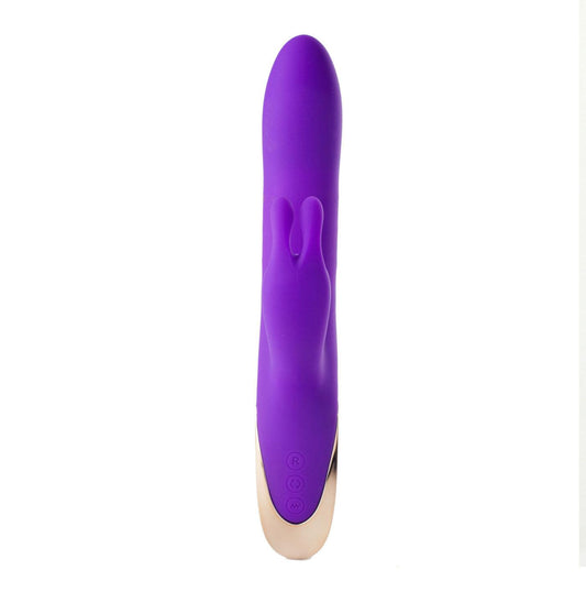 Karlin USB Rechargeable 10-Function Rabbit Vibrator - Purple - Love It Wet