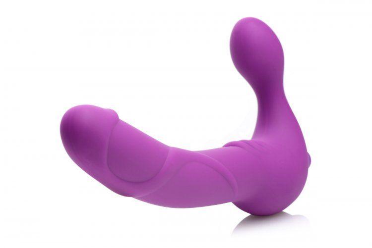 Royal Revolver Vibrating Strapless Strap- on Dildo - Purple - Love It Wet