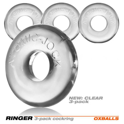 Ringer 3-Pack Do-Nut-1 - Clear - Love It Wet