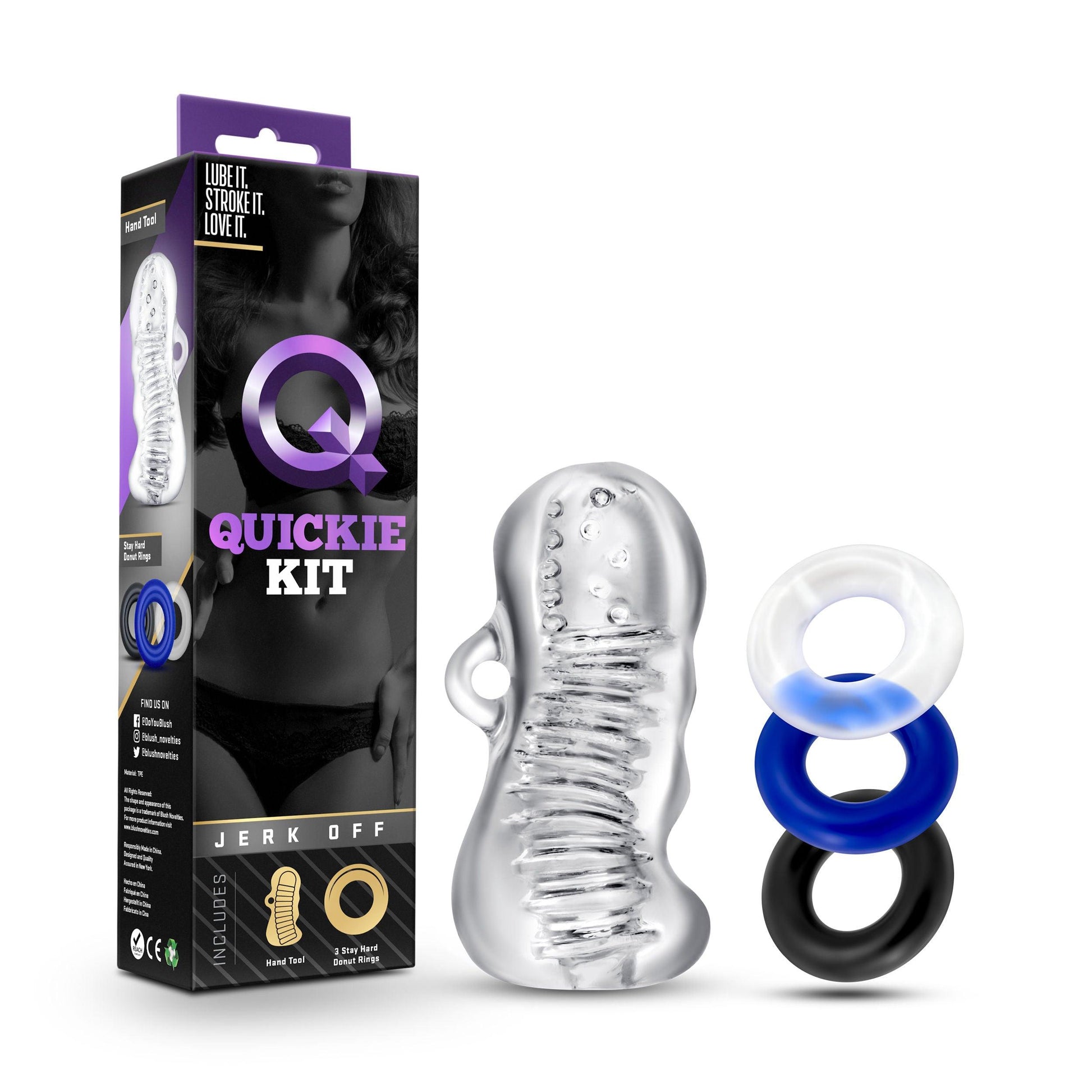 Quickie Kit - Jerk Off - Clear - Love It Wet