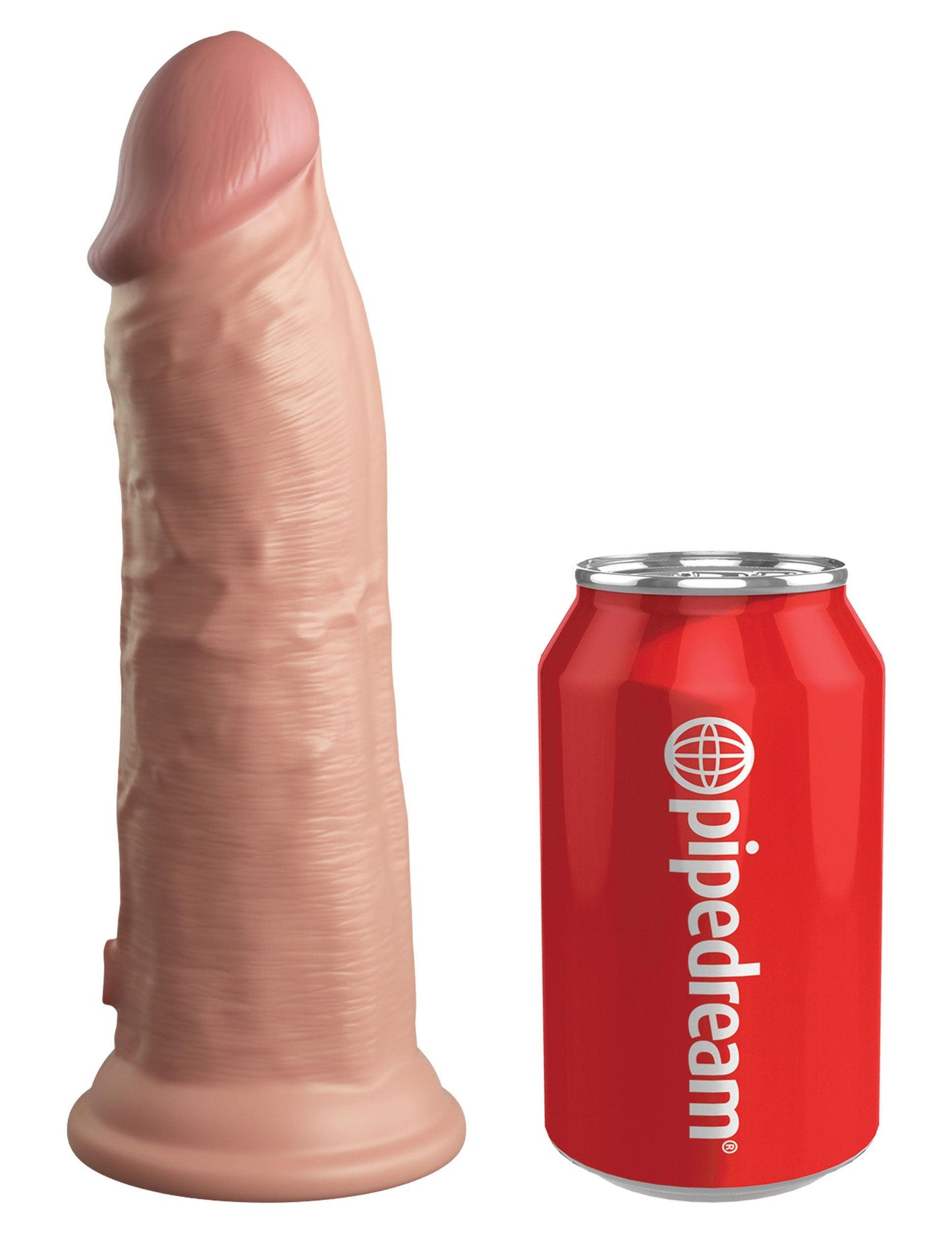 King Cock Elite 8 Inch Dual Density Silicone Cock - Light - Love It Wet