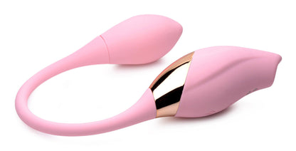 Shegasm 8x Tandem Plus Silicone Suction Clit Stimulator and Egg - Love It Wet