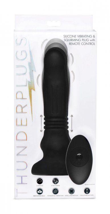 Silicone Swelling & Thrusting Plug With Remote Control - Love It Wet