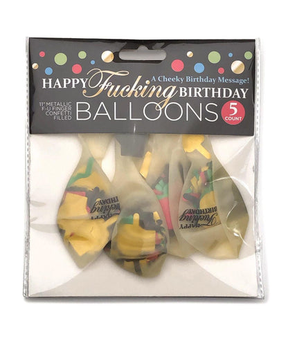 Happy Fucking Birthday Confetti Balloons - Love It Wet