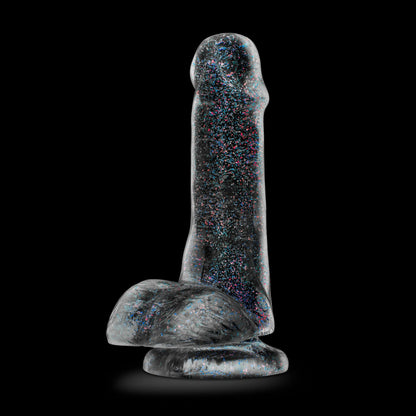 Naturally Yours - 6 Inch Glitter Cock - Sparkling Clear - Love It Wet