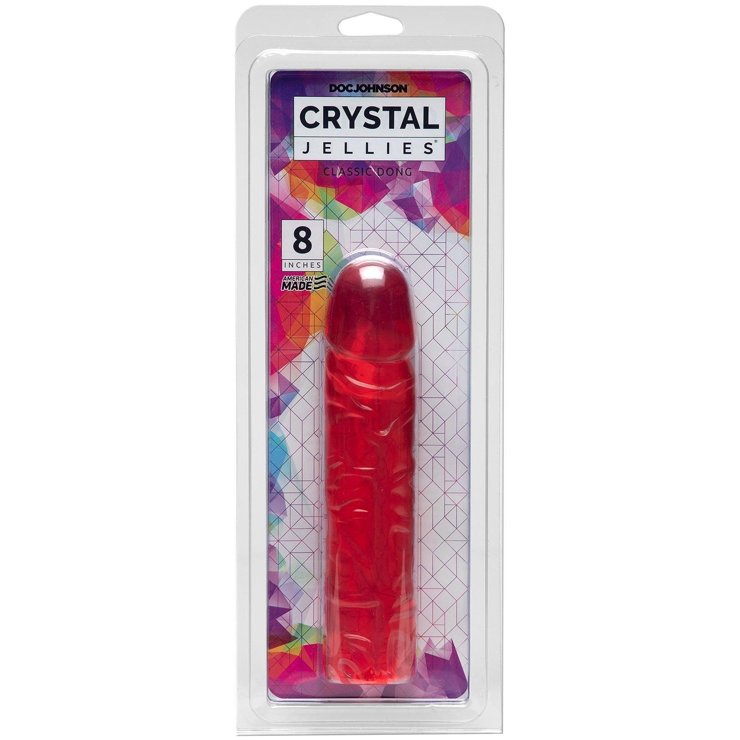 Crystal Jellies Classic Dong 8 Inch - Clear - Love It Wet