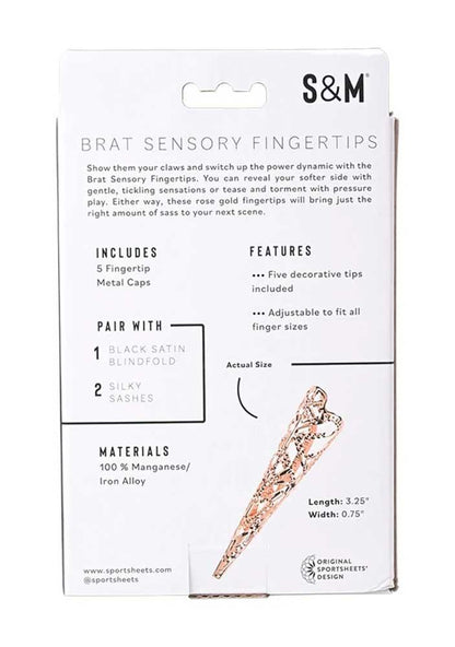 Brat Sensory Fingertips - Rose Gold - Love It Wet