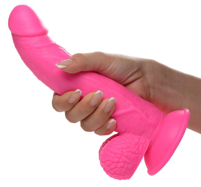 Pop Pecker 7.5 Inch Dildo With Balls - Light - Love It Wet