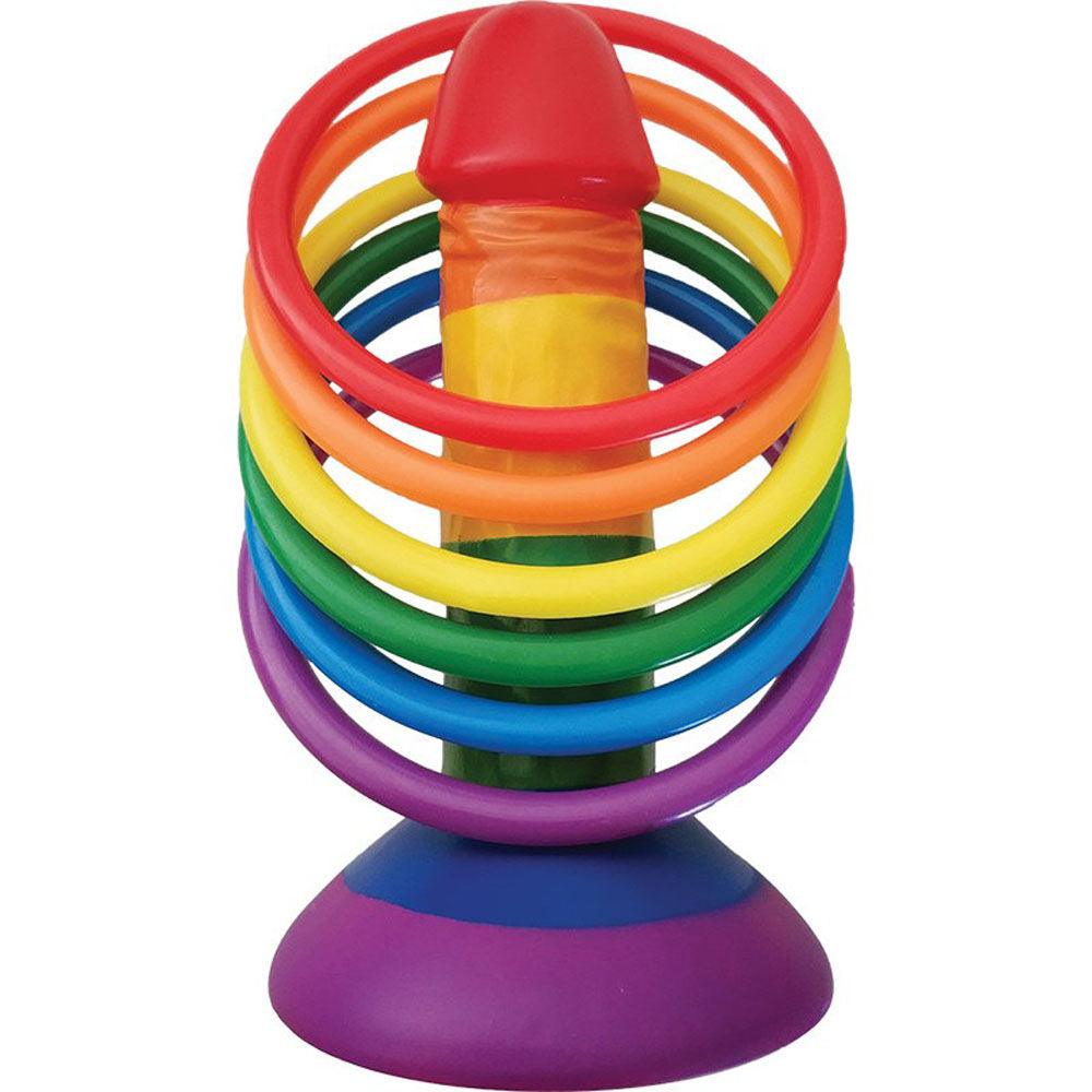 Rainbow Pecker Party Ring Toss - Love It Wet