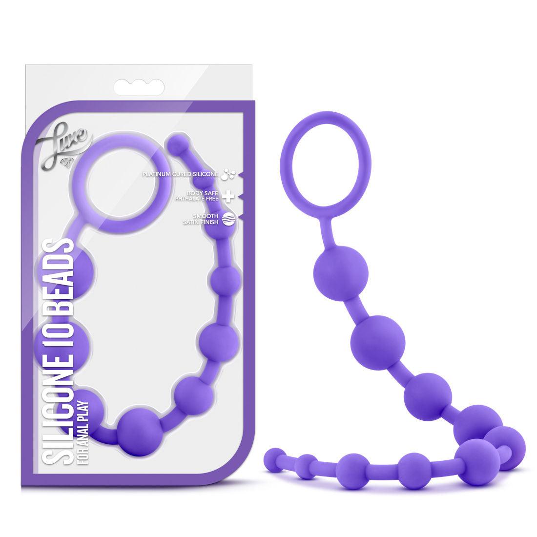 Luxe Silicone 10 Beads - Indigo - Love It Wet