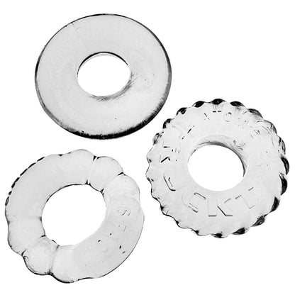 Bonemaker 3-Pack Boner Rings - Clear - Love It Wet