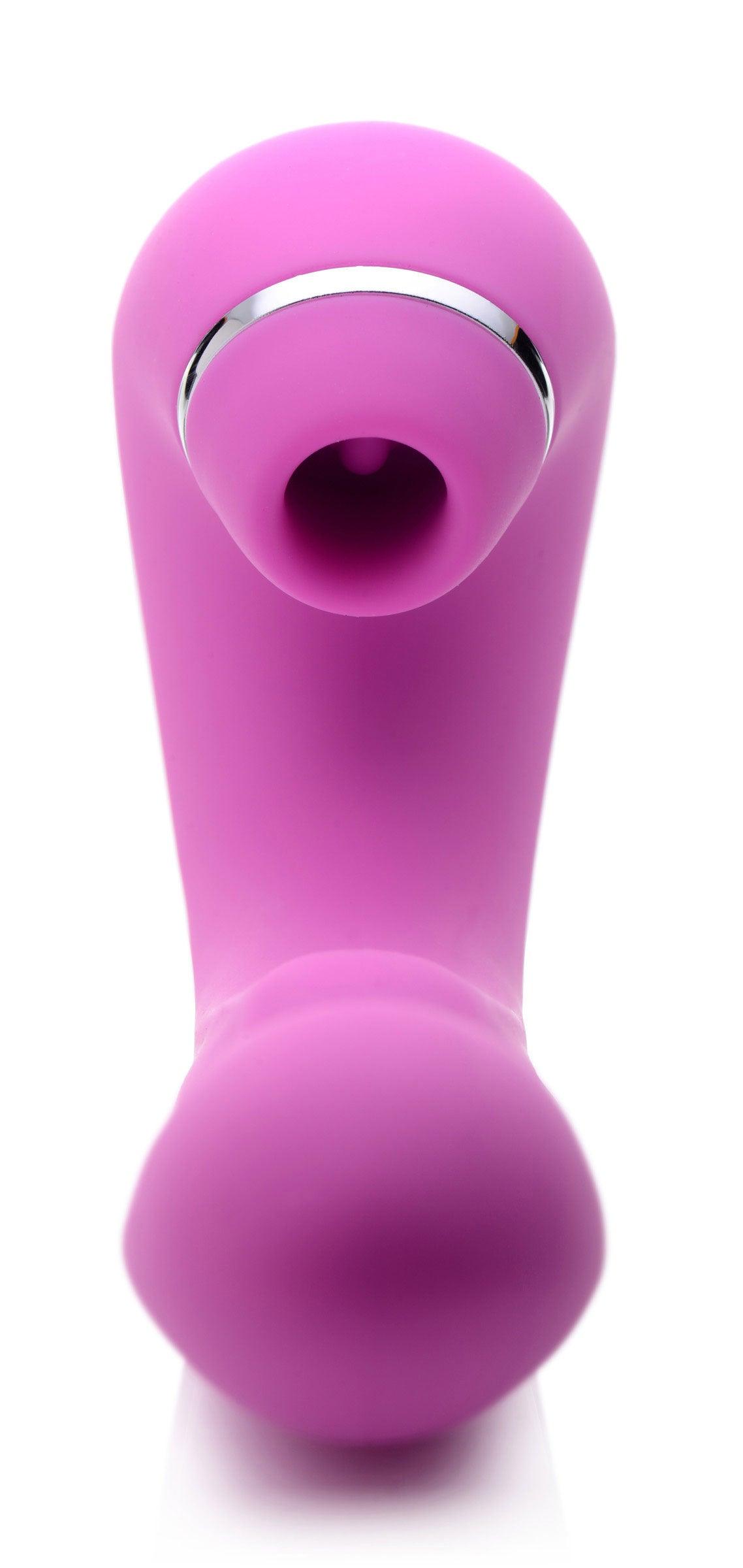 Shegasm 5 Star 10x Tapping G-Spot Vibe With Suction - Pink - Love It Wet