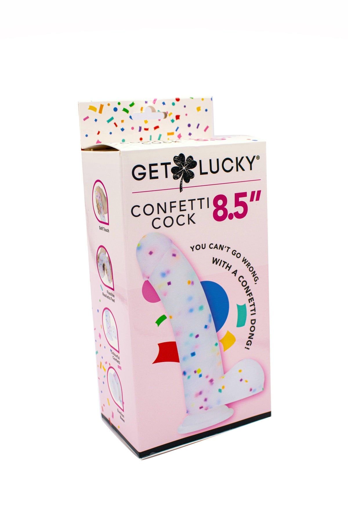 Get Lucky Confetti Cock - 8.5 Inch - Love It Wet