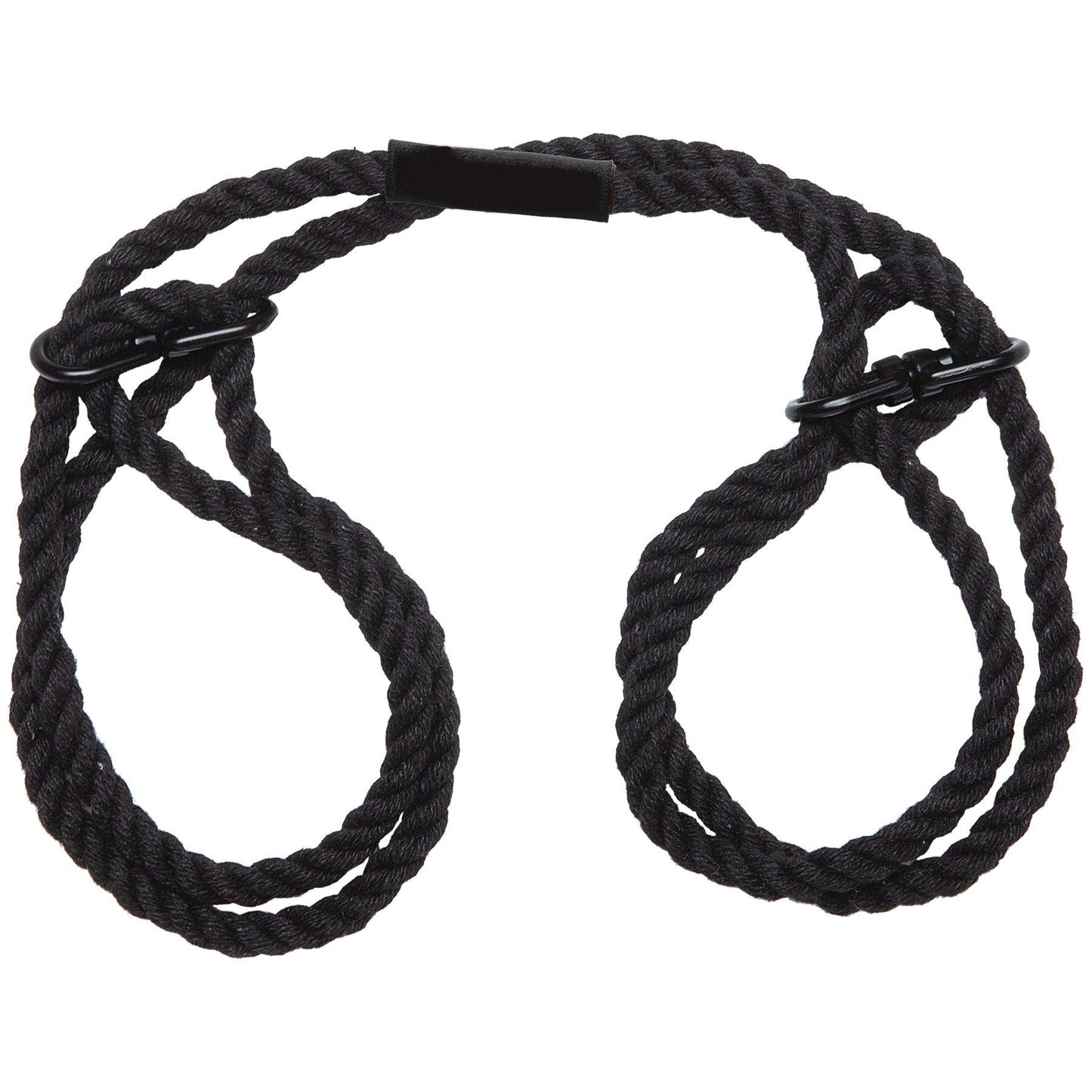 Merci - Restrain - 6mm Hemp Wrist or Ankle Cuffs - Black - Love It Wet