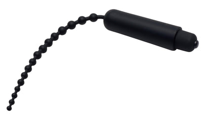 Dark Rod Vibrating Beaded Silicone Sound - Love It Wet