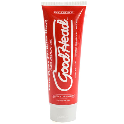 Good Head Oral Delight Gel 4 Oz - Sweet Strawberry - Love It Wet