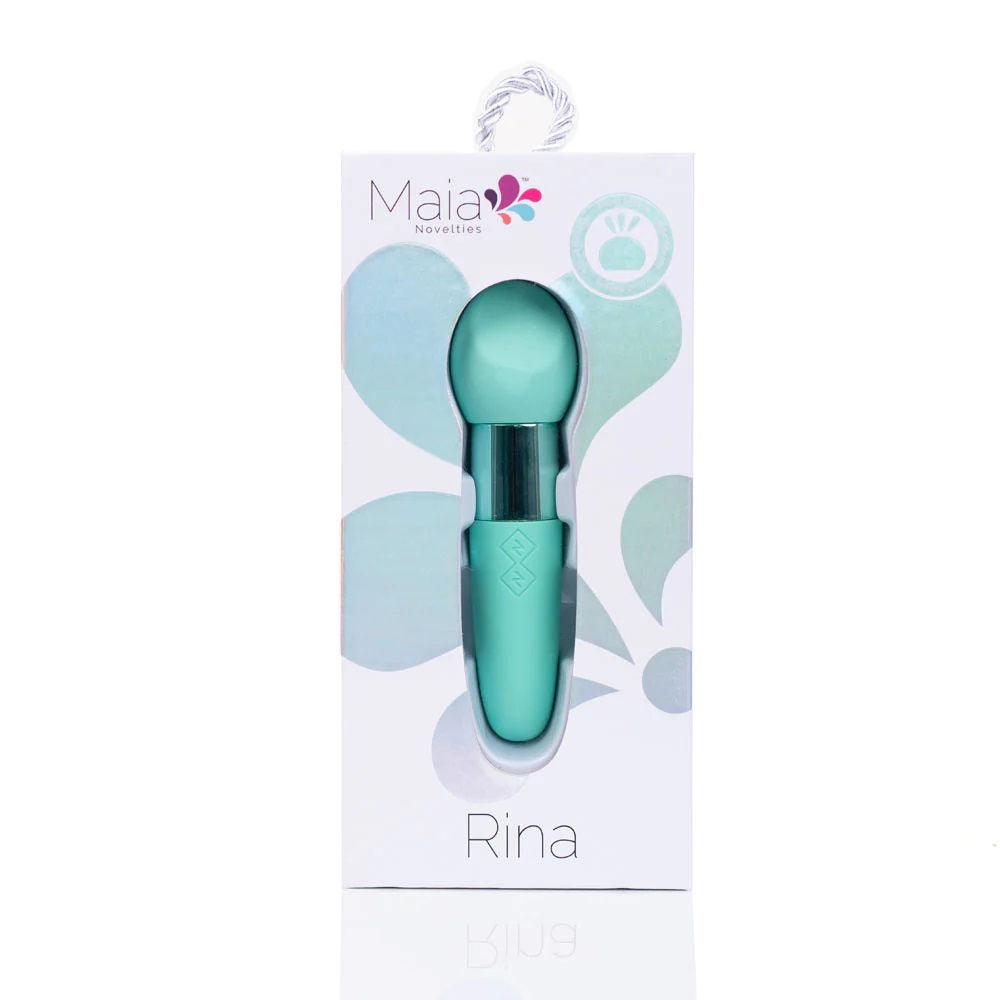 Rina Rechargeable Dual Motor Silicone 15- Function Vibrator - Blue - Love It Wet