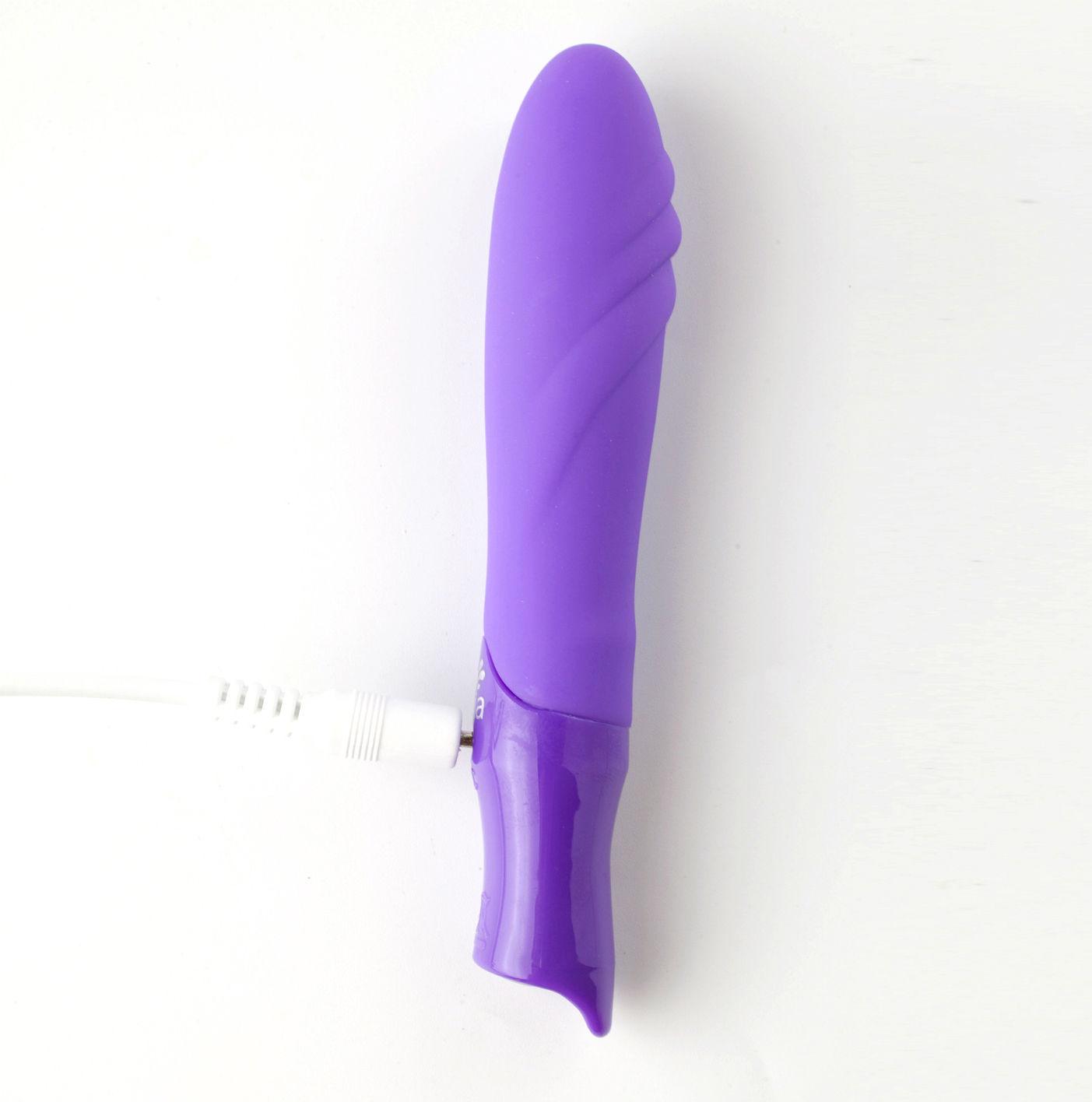 Margo Silicone Textured Bullet Vibrator - Neon Purple - Love It Wet