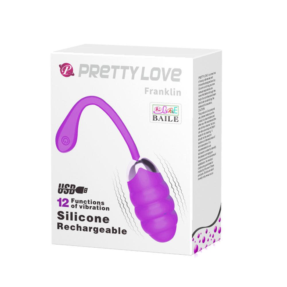 Pretty Love Franklin Rechargeable Vibrating Egg - Mint - Love It Wet