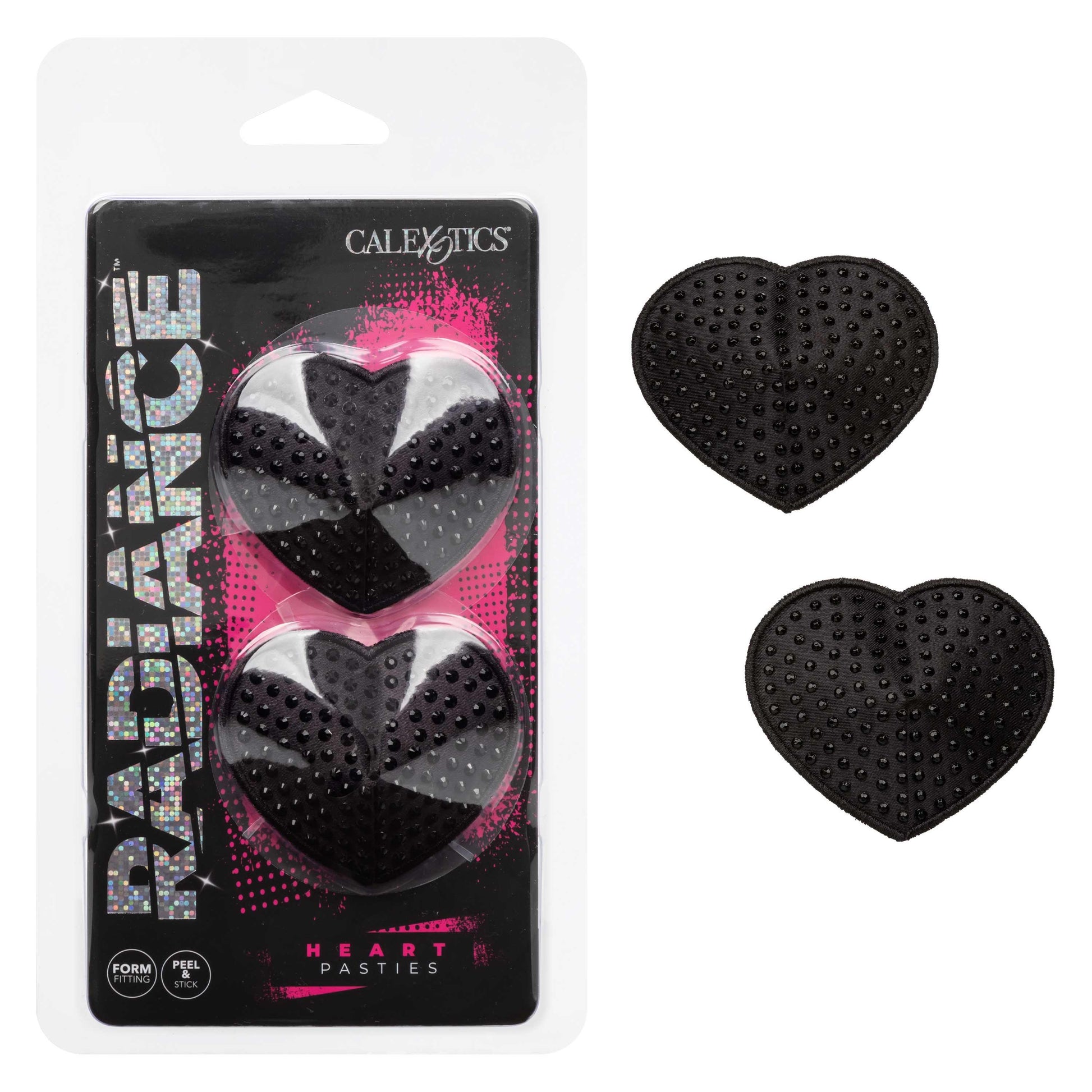 Radiance Heart Pasties - Black - Love It Wet