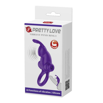 Pretty Love Vibrant Penis Ring I - Purple - Love It Wet