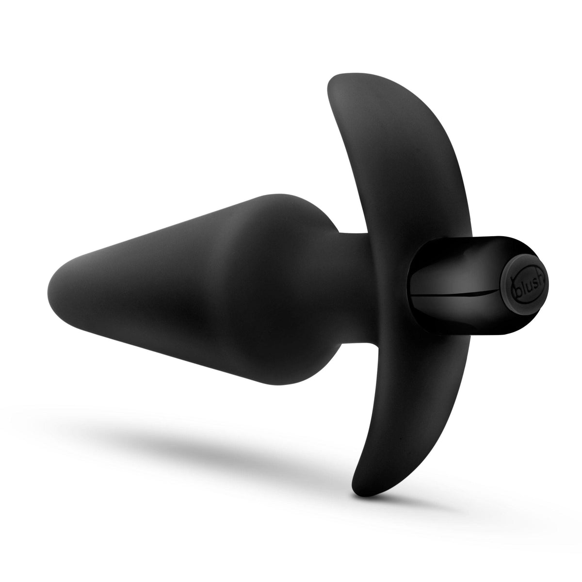 Anal Adventures Platinum - Silicone Vibrating Plug - Black - Love It Wet