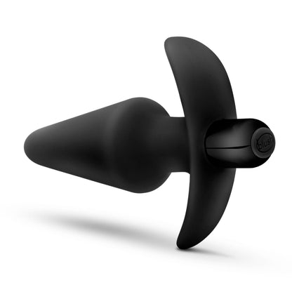 Anal Adventures Platinum - Silicone Vibrating Plug - Black - Love It Wet