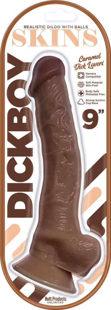 Dickboy - Skins - Dildo With Balls - 9 Inch - Caramel Dick Lovers - Love It Wet