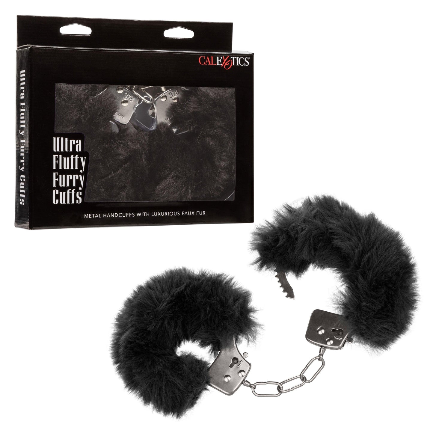 Ultra Fluffy Furry Cuffs - Black - Love It Wet