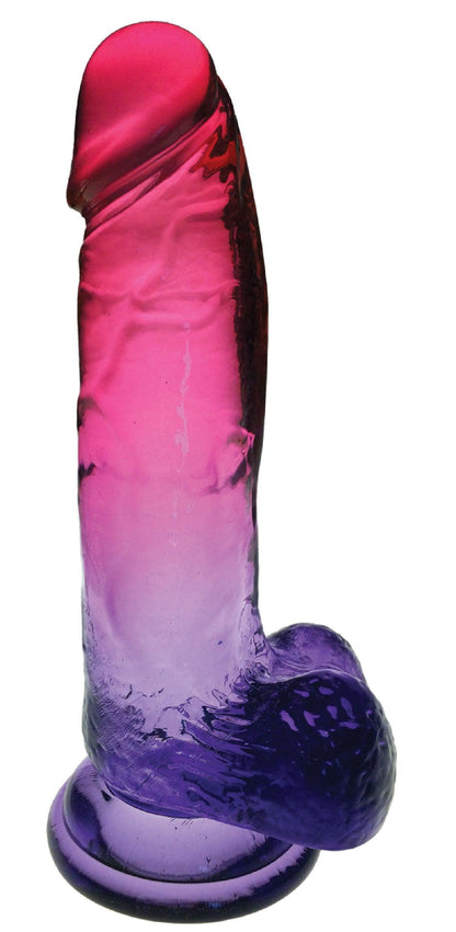 Shades - 8 Inch Gradient Dong - Pink and Plum - Love It Wet