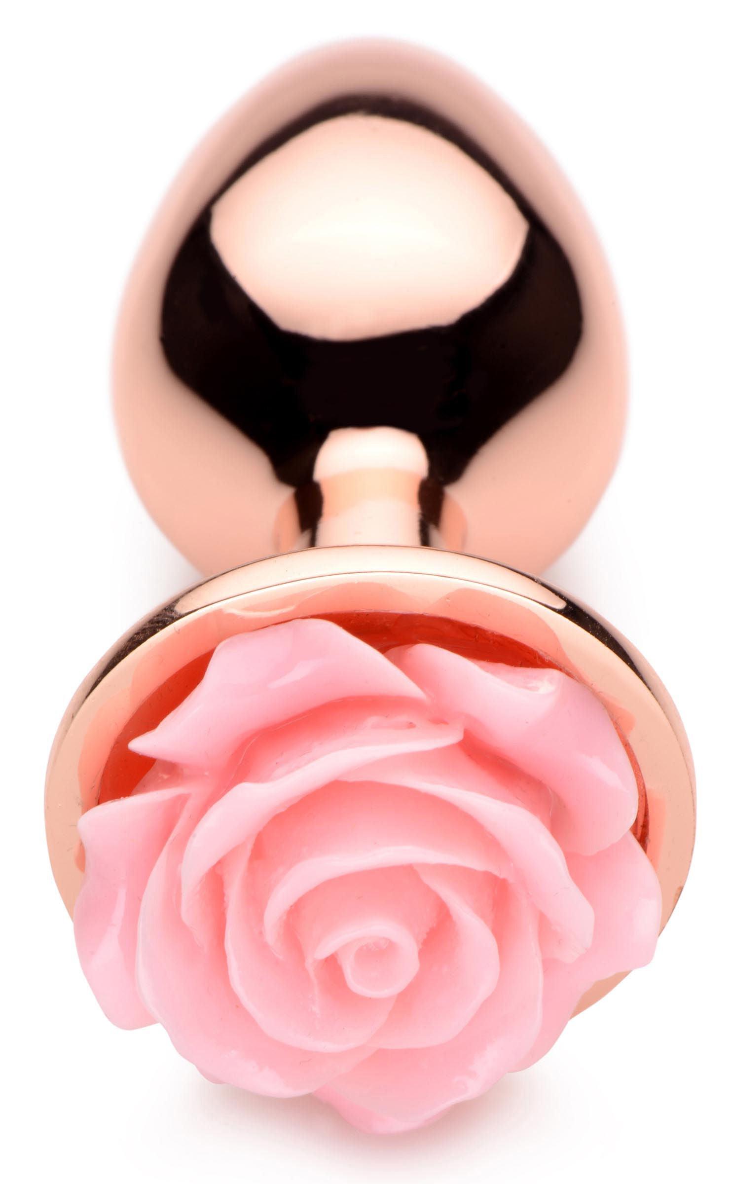 Pink Rose Gold Anal Plug - Small - Love It Wet