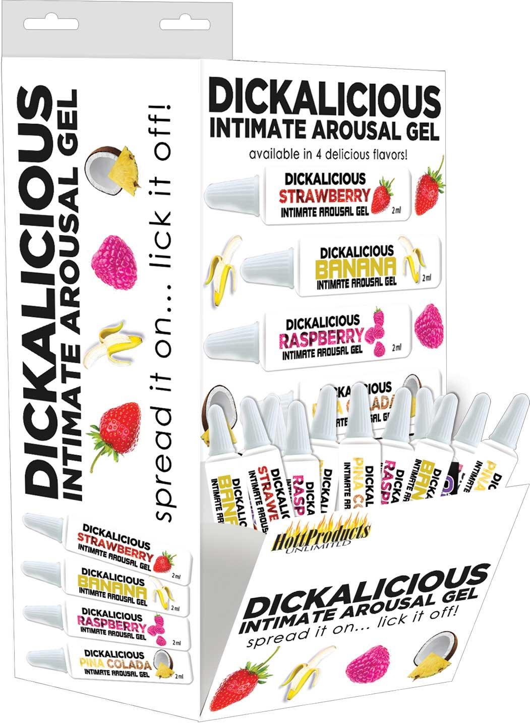 Dickalicious - 2ml Tubes Wall Mount - 144 Pc Display - Love It Wet