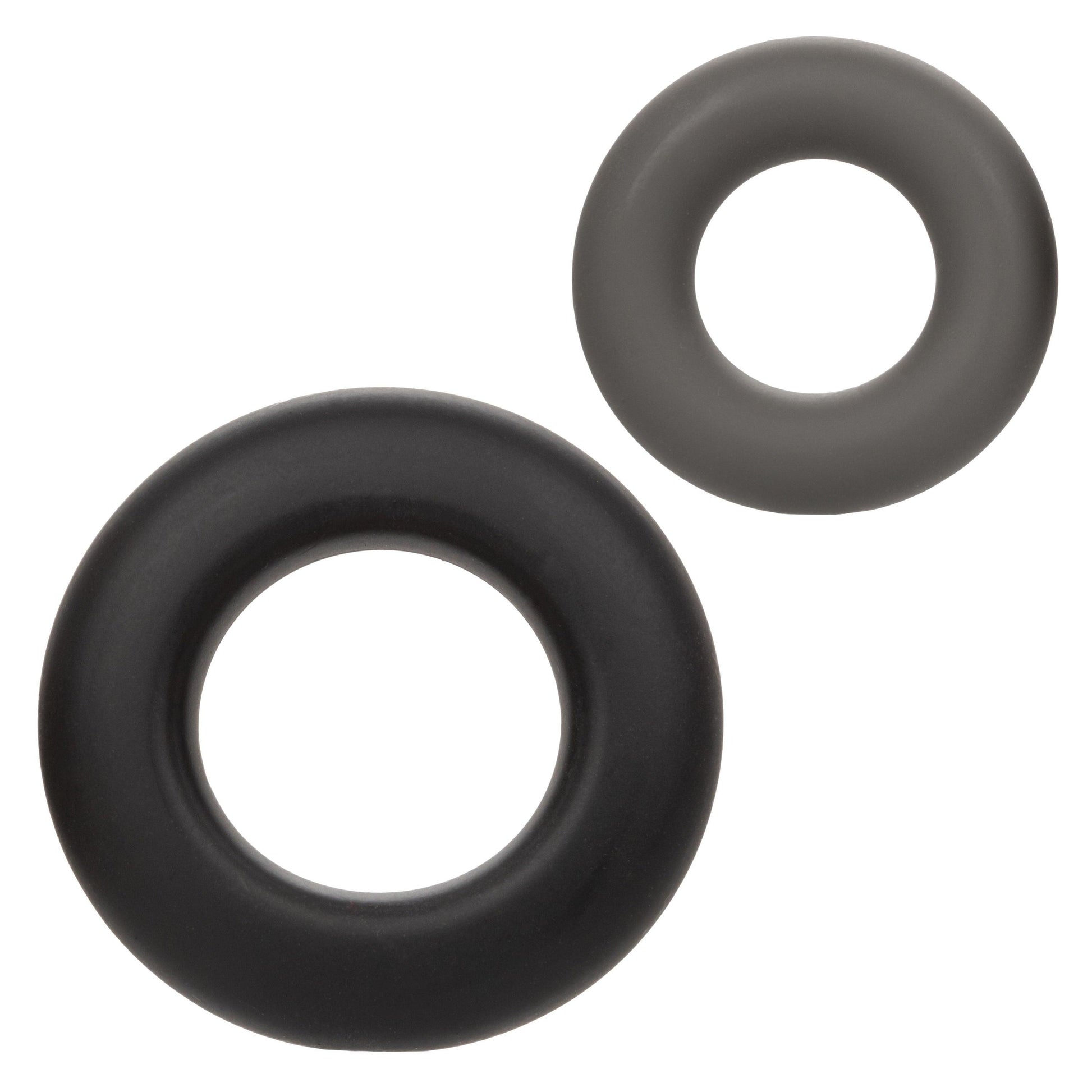 Alpha Liquid Silicone Prolong Set of 2 - Black/gray - Love It Wet