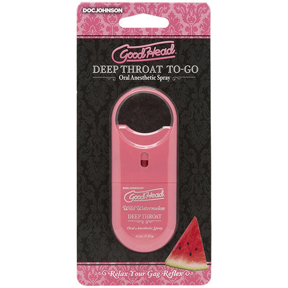 Goodhead - Deep Throat Spray to-Go - Wild Watermelon - .33 Oz. - Love It Wet