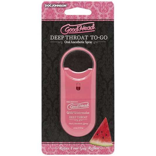 Goodhead - Deep Throat Spray to-Go - Wild Watermelon - .33 Oz. - Love It Wet