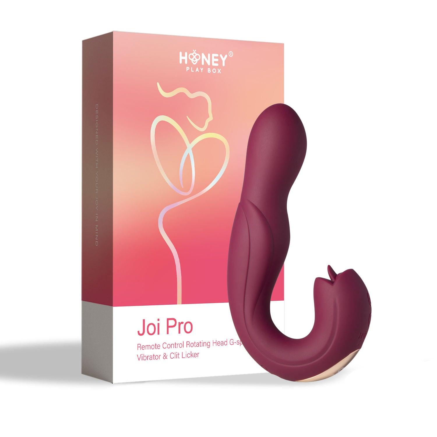 Joi Pro - Remote Control G-Spot and Clit Stimulator - Maroon - Love It Wet