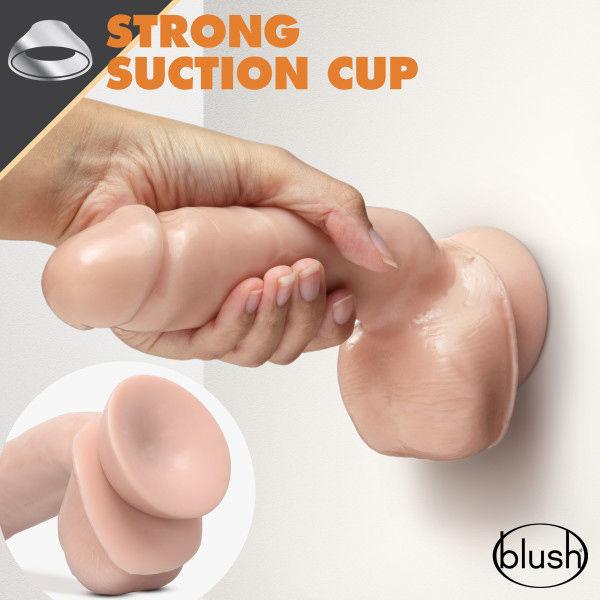 Dr. Skin Glide - 8.5 Inch Self Lubricating Dildo With Balls - Vanilla - Love It Wet
