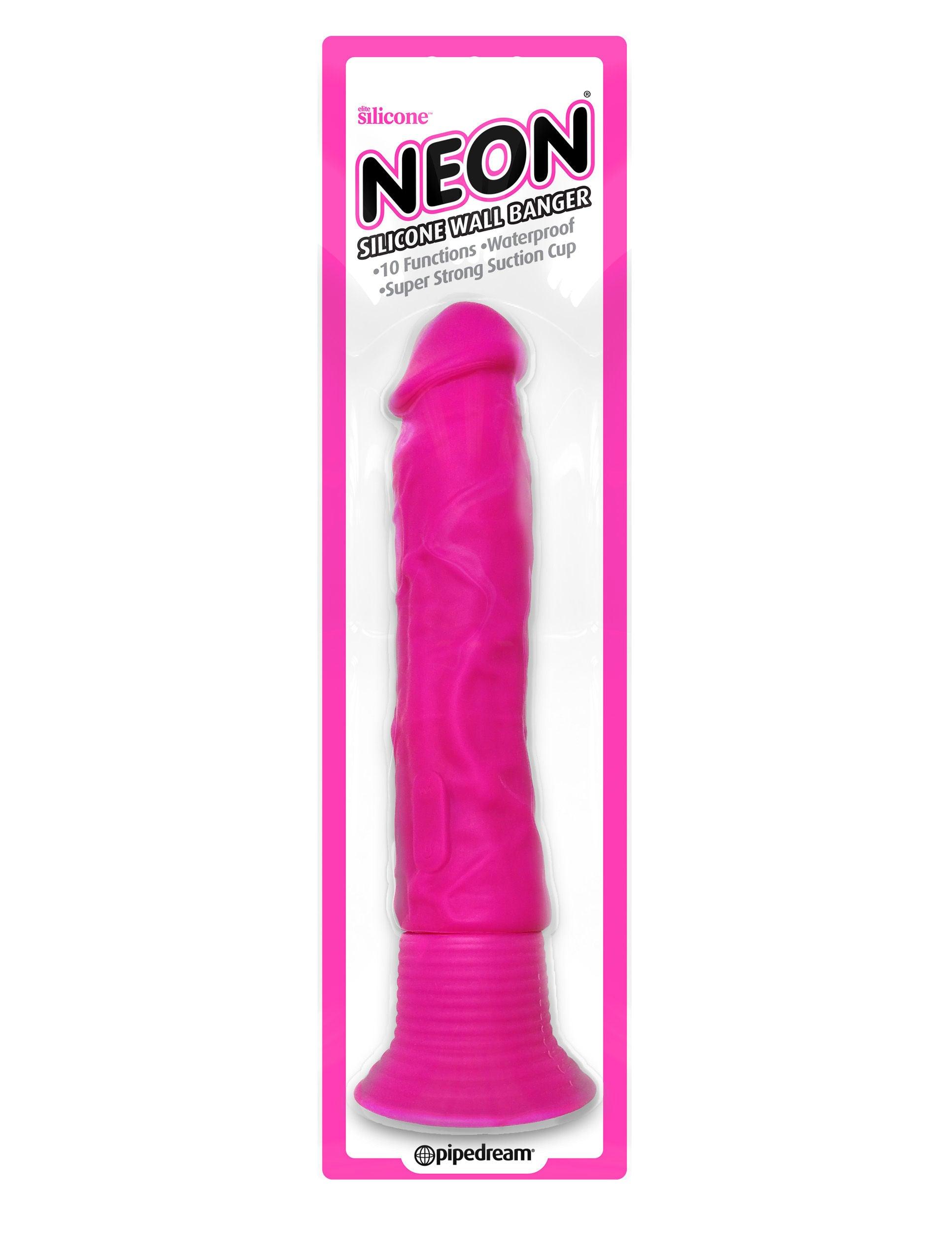 Neon Silicone Wall Banger - Pink - Love It Wet