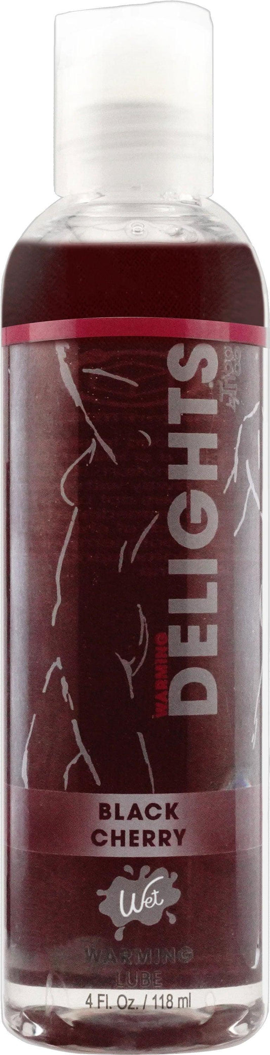 Warming Delights - Black Cherry - Flavored Lube 4 Oz - Love It Wet