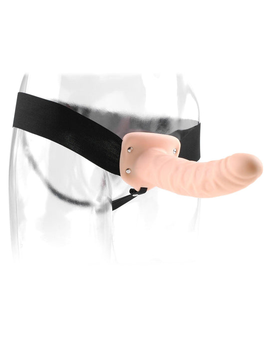 Fetish Fantasy Series 8 Inch Hollow Strap-on - Flesh - Love It Wet