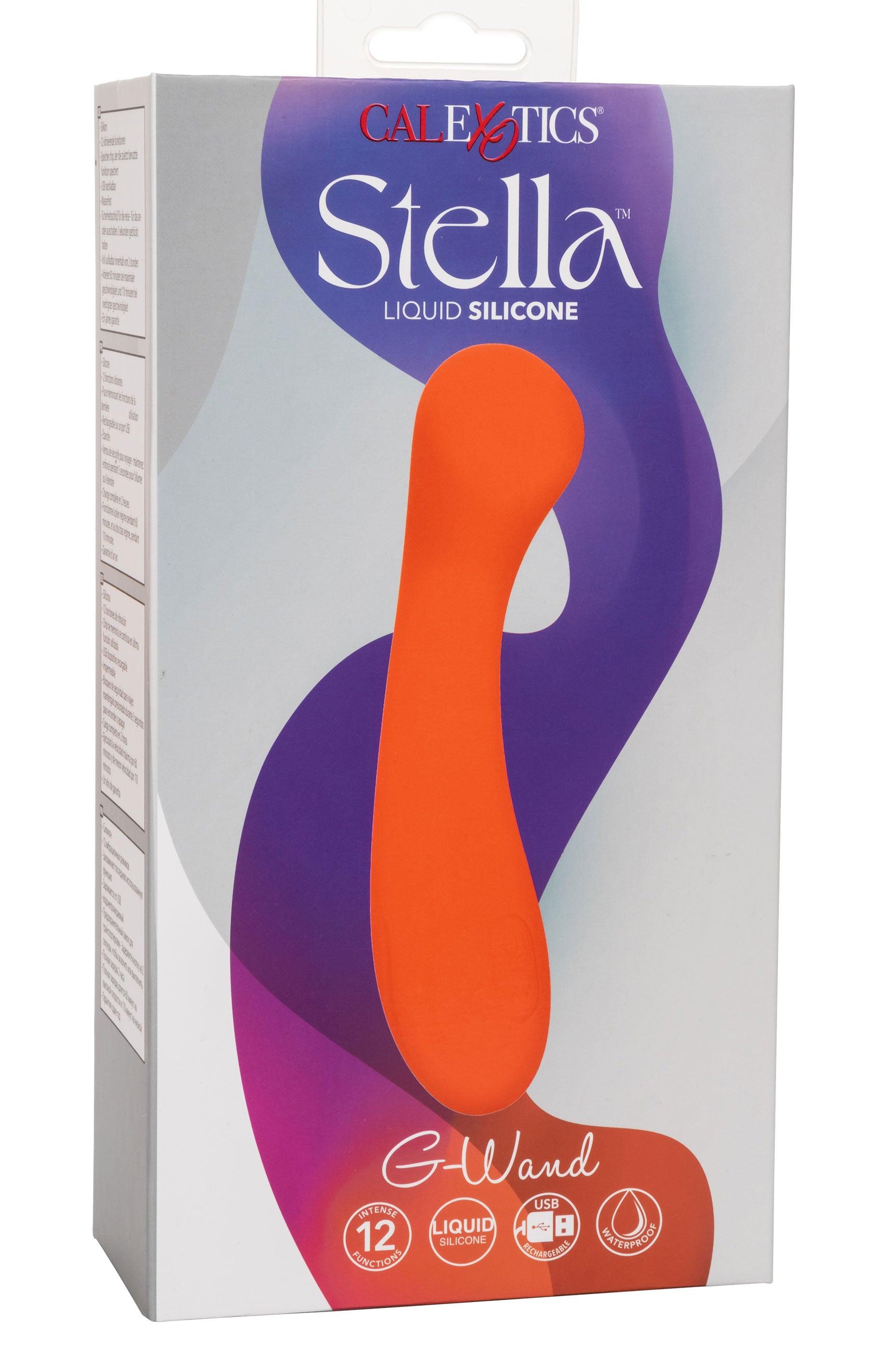 Stella Liquid Silicone G-Wand - Orange - Love It Wet